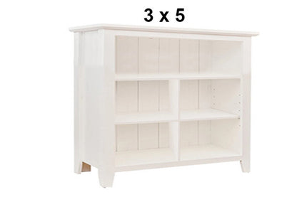 MANILLA (AUSSIE MADE) LOWLINE BOOKCASE COLLECTION - ASSORTED STAINED COLOURS - STARTING FROM $399