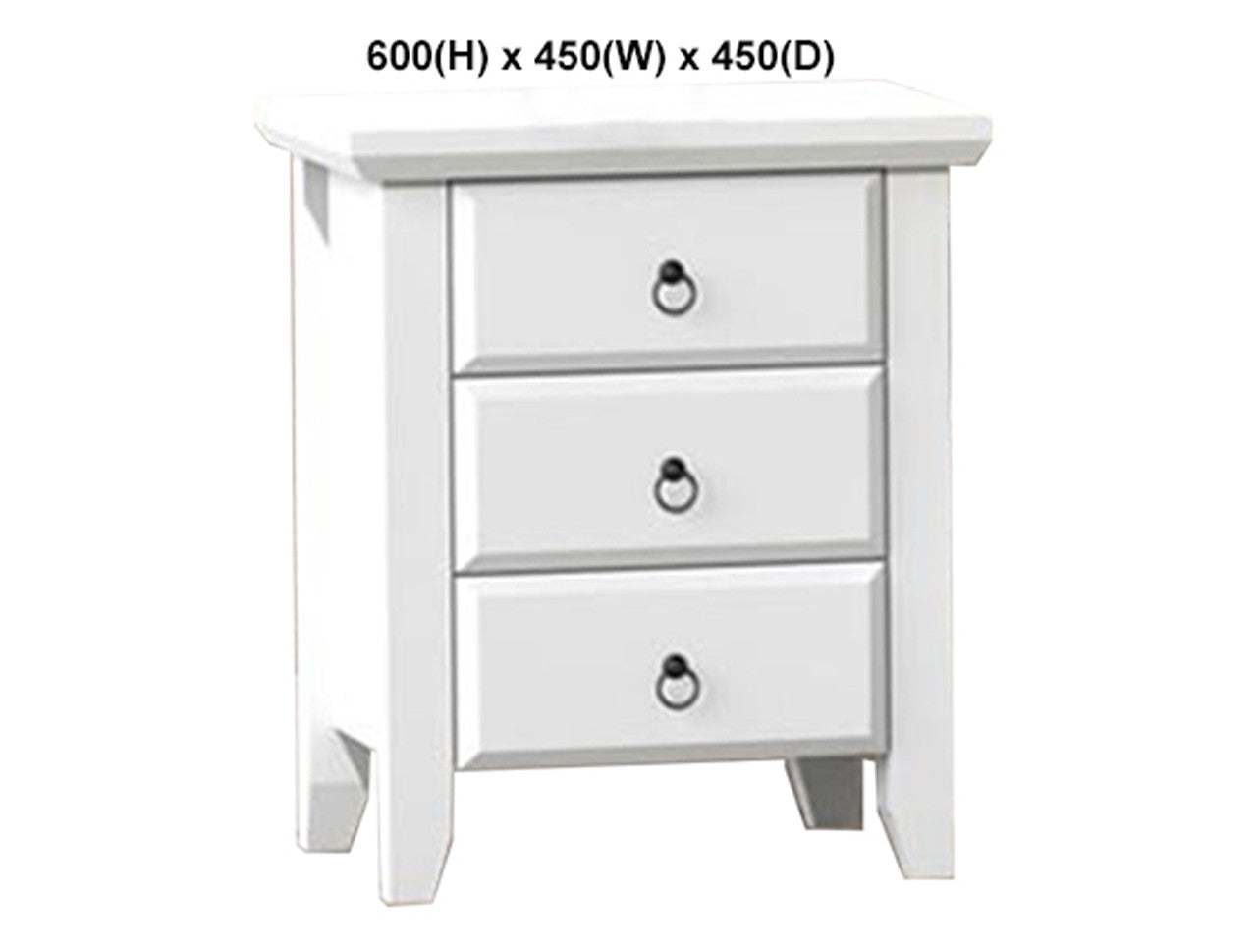 MANILLA (AUSSIE MADE) BEDSIDE TABLE COLLECTION - ASSORTED PAINTED COLOURS - STARTING FROM $399