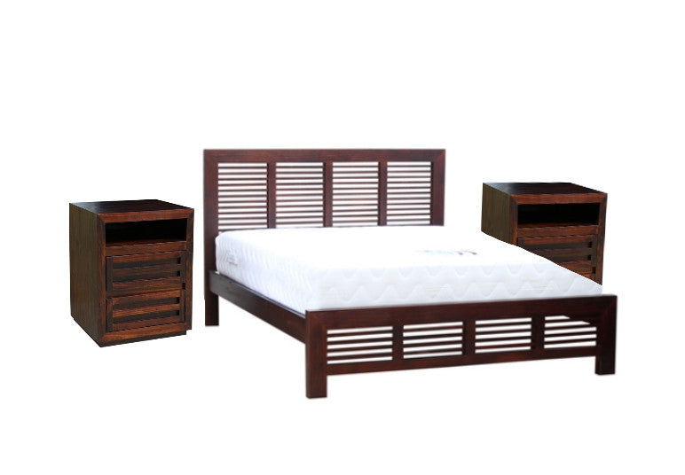 MANLY (AUSSIE MADE) KING 3 PIECE (BEDSIDE) BEDROOM SUITE - BALTIC (#215) , WALNUT (#219) OR GREYWASH (#501)
