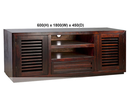 MANLY (AUSSIE MADE) 2 DOOR LOWLINE ENTERTAINMENT UNIT WITH FLOATING BASE COLLECTION - ASSORTED STAINED COLOURS - STARTING FROM $999