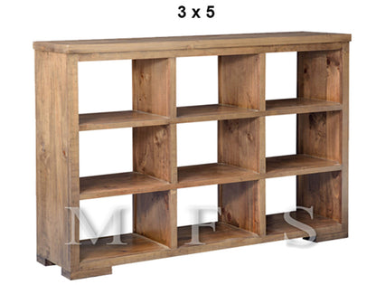 MANLY (AUSSIE MADE) LOWLINE ROOM DIVIDER WITH BLOCK LEGS COLLECTION - ASSORTED STAINED COLOURS