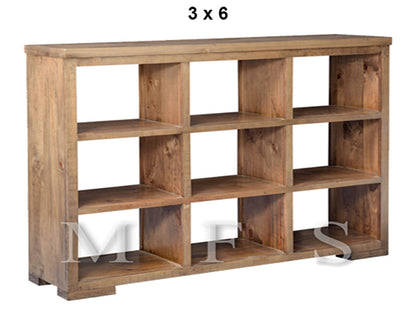 MANLY (AUSSIE MADE) LOWLINE ROOM DIVIDER WITH BLOCK LEGS COLLECTION - ASSORTED STAINED COLOURS