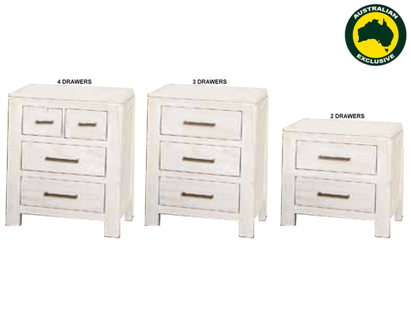 MARION (AUSSIE MADE) BEDSIDE TABLE COLLECTION - ASSORTED PAINTED COLOURS - STARTING FROM $399