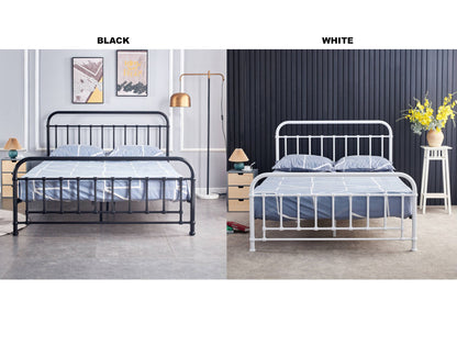 DOUBLE MARLEY METAL BED - ASSORTED COLOURS