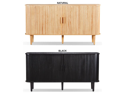 TEDDY 2 DOOR BUFFET - 800(H) x 1500(W) x 400(D) - NATURAL OR BLACK