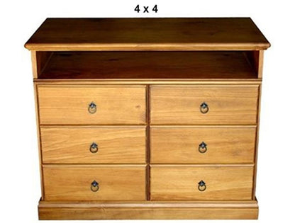 MEMPHIS (AUSSIE MADE) 6 DRAWER ENTERTAINMENT UNIT COLLECTION - ASSORTED STAINED COLOURS - STARTING FROM $799