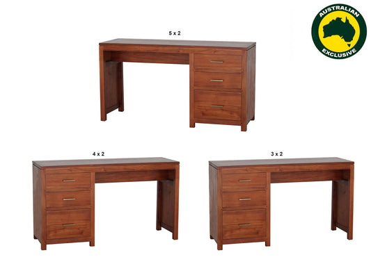 Mexi (AUSSIE MADE) Desk (REVERSIBLE) Collection - Assorted Stained Colours