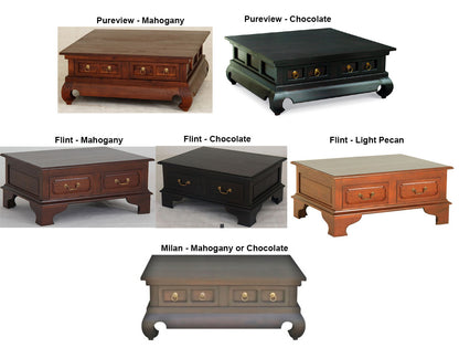 MILAN COFFEE TABLE COLLECTION  - ASSORTED COLOURS - STARTING FROM $699