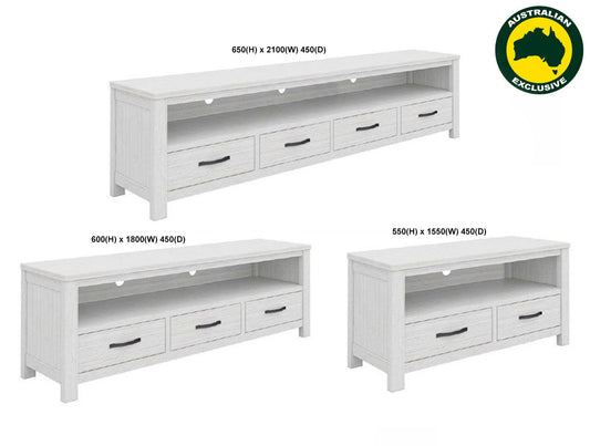 Mildred (AUSSIE MADE) Lowline Entertainment Unit Collection - Assorted Painted Colours