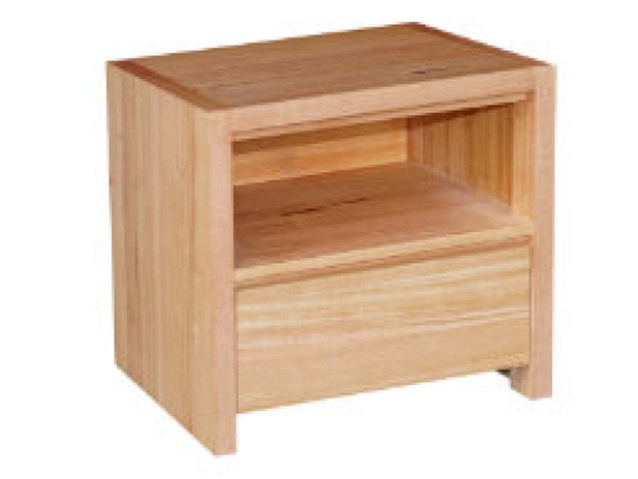 Montana 2 Drawer Bedside Table - 550(H) X 580(W) X 400(D) - Messmate