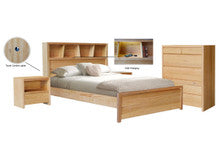 MONTANA QUEEN 3 PIECE (BEDSIDE) BEDROOM SUITE - MESSMATE