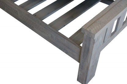 QUEEN MONTEGO BAY SOLID TIMBER  BED - WHITEWASH