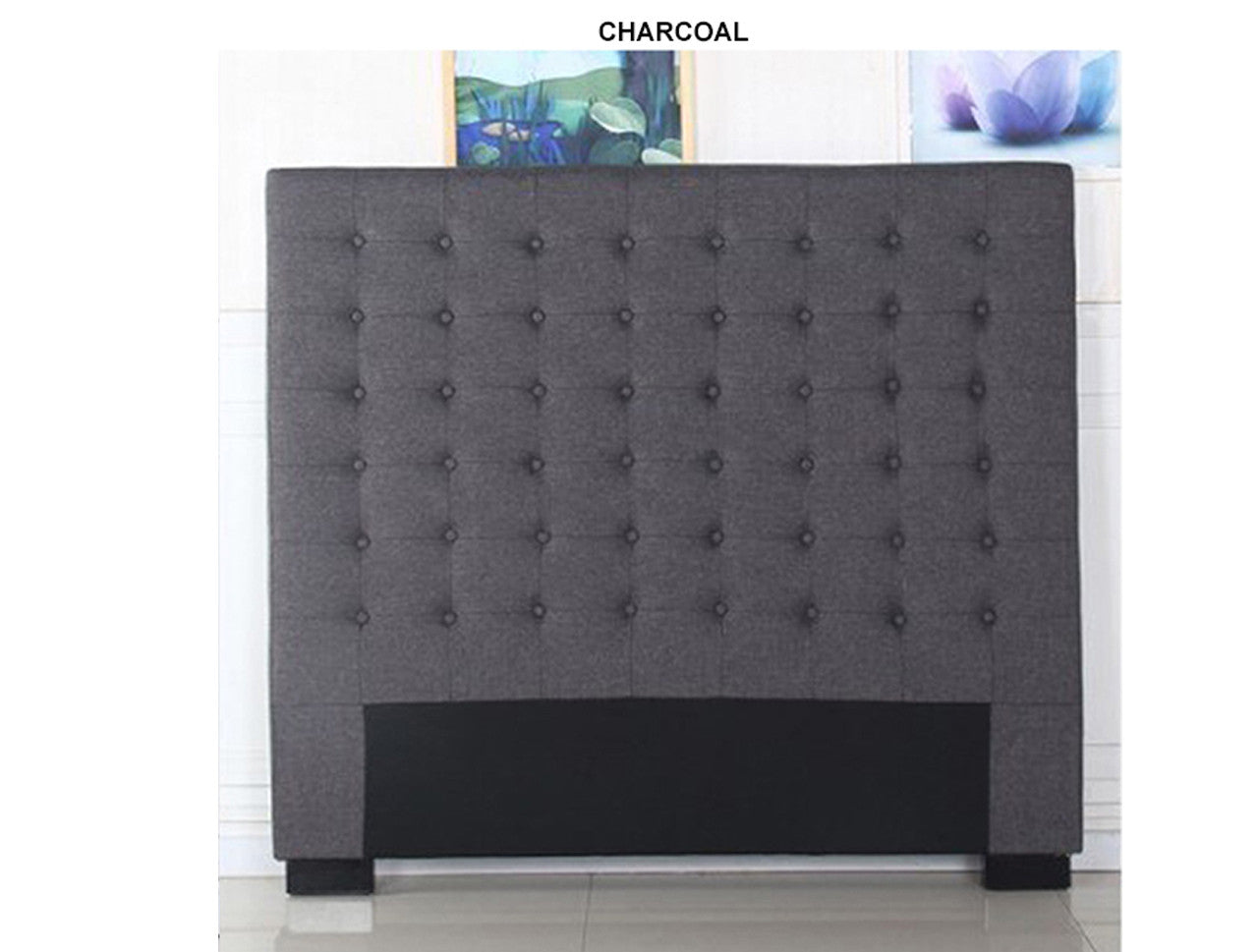 MORGANA FABRIC HEADBOARD COLLECTION - CHARCOAL OR BEIGE - STARTING $399