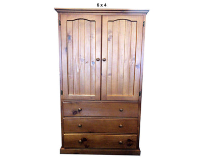 MUDGEE (AUSSIE MADE) 2 DOOR / 3 DRAWERS WARDROBE COLLECTION - ASSORTED STAINED COLOURS - STARTING FROM $899