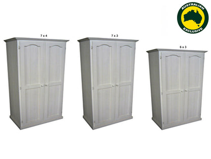 MUDGEE (AUSSIE MADE) 2 DOOR ALL HANGING WARDROBE COLLECTION - ASSORTED PAINTED COLOURS - STARTING FROM $799