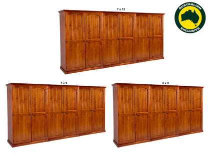 MUDGEE (AUSSIE MADE) 6 DOOR PANTRY COLLECTION - ASSORTED STAINED COLOURS - STARTING FROM $2799