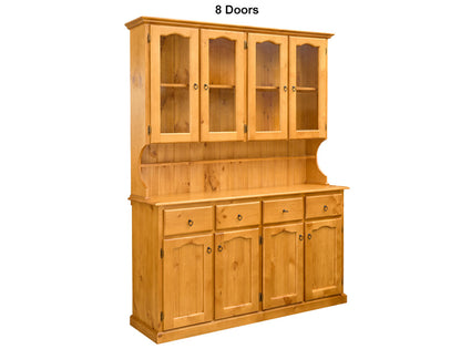 MUDGEE (AUSSIE MADE) BUFFET AND HUTCH COLLECTION - ASSORTED STAINED COLOURS - STARTING FROM $1099