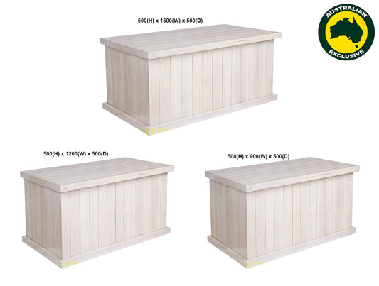Mudgee (AUSSIE MADE) Lined Top / Linen Sides Blanket Box Collection - Assorted Painted Colours