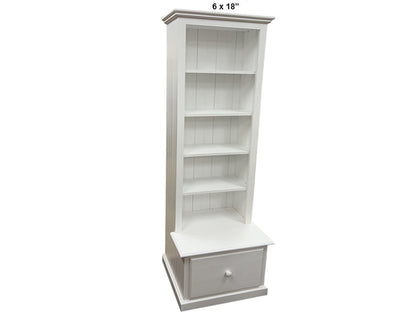 MUDGEE (AUSSIE MADE) BOOKCASE COMBO + 1 DRAWER  COLLECTION - ASSORTED PAINTED COLOURS - STARTING FROM $799