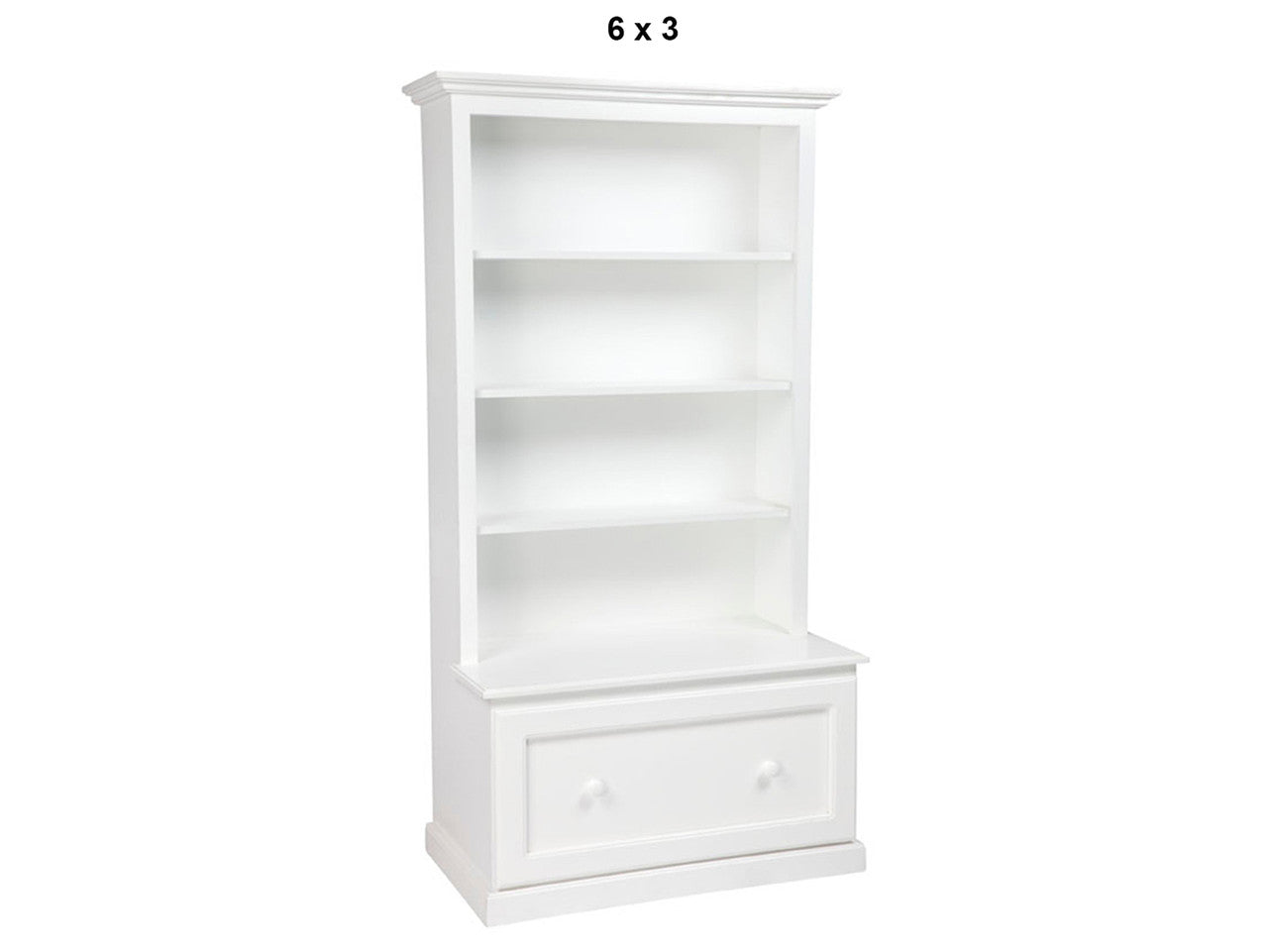 MUDGEE (AUSSIE MADE) HIGHLINE BOOKCASE COMBO WITH DRAWER COLLECTION - ASSORTED PAINTED COLOURS - STARTING FROM $699