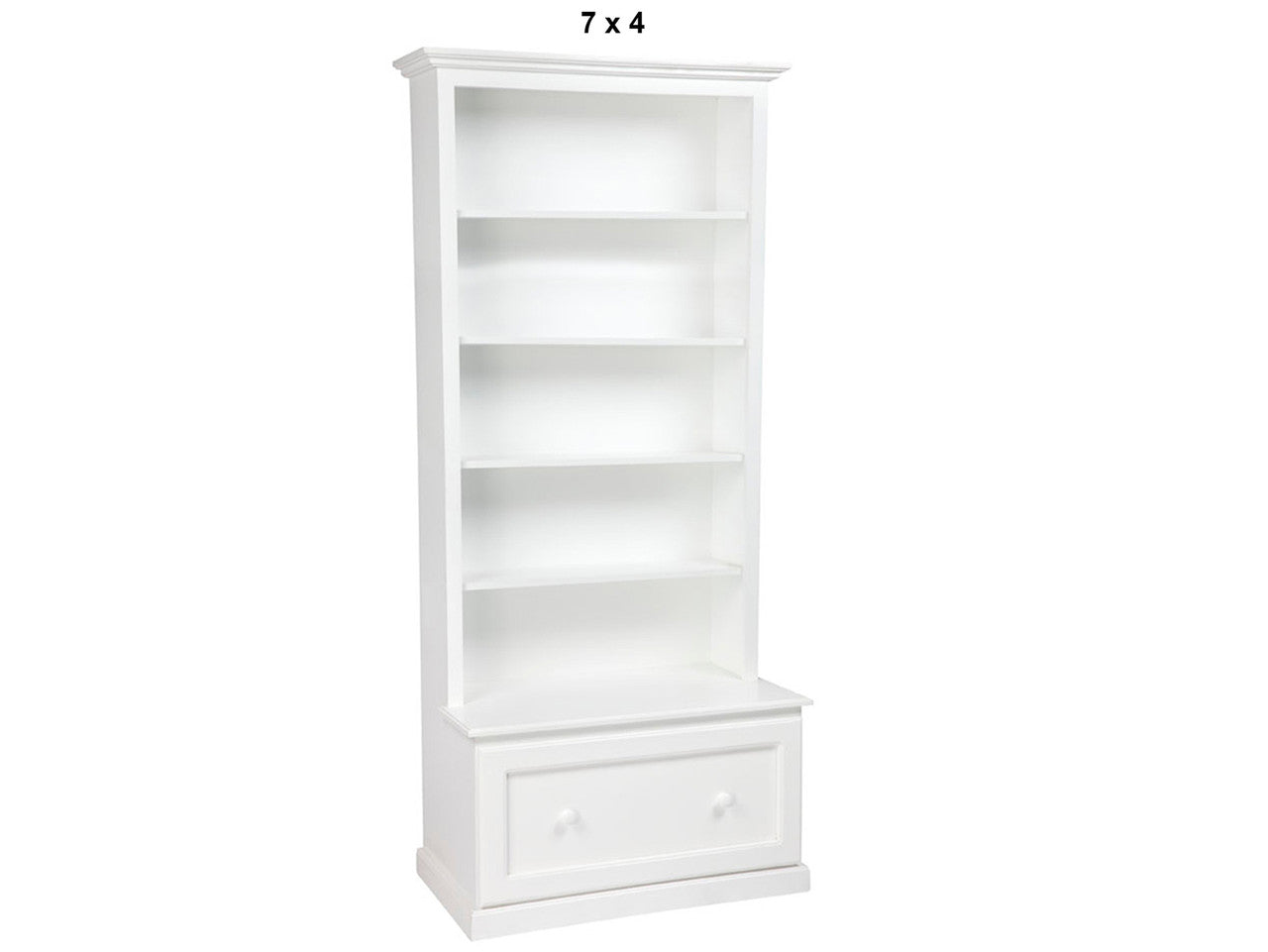 MUDGEE (AUSSIE MADE) HIGHLINE BOOKCASE COMBO WITH DRAWER COLLECTION - ASSORTED PAINTED COLOURS - STARTING FROM $699