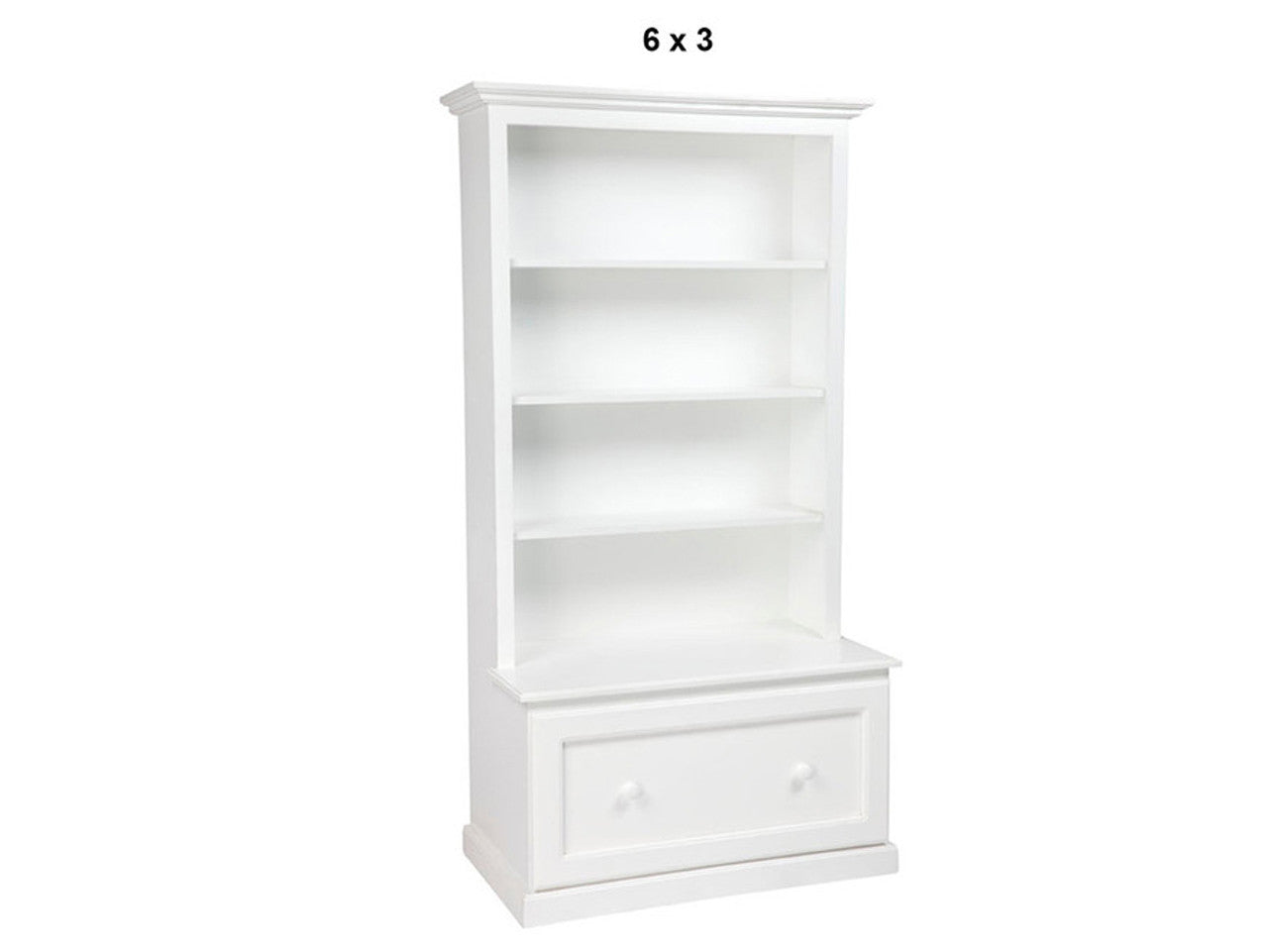 MUDGEE (AUSSIE MADE) HIGHLINE BOOKCASE COMBO WITH PICTURE FRAMED DRAWER COLLECTION - ASSORTED PAINTED COLOURS - STARTING FROM $999