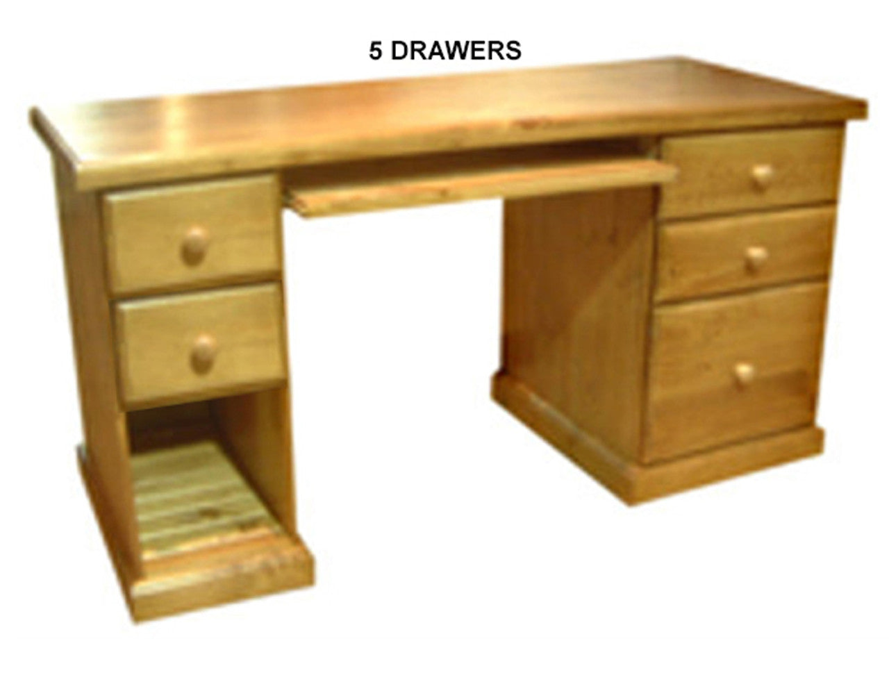 MUDGEE (AUSSIE MADE) COMPUTER DESK + KEYBOARD SLIDE COLLECTION - ASSORTED STAINED COLOURS - STARTING FROM $899