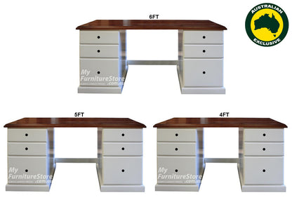MUDGEE (AUSSIE MADE) DESK COLLECTION - ASSORTED STAINED / PAINTED COLOURS - STARTING FROM $1099