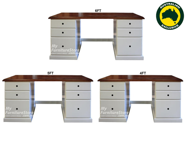 MUDGEE (AUSSIE MADE) DESK COLLECTION - ASSORTED STAINED / PAINTED COLOURS - STARTING FROM $1099
