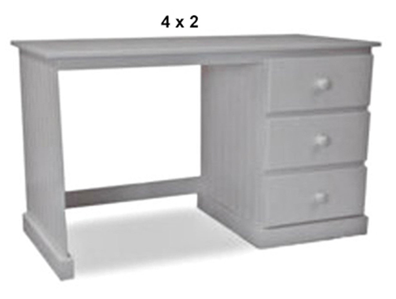 MUDGEE (AUSSIE MADE) DESK WITH FOOT REST COLLECTION - ASSORTED STAINED COLOURS - STARTING FROM $599