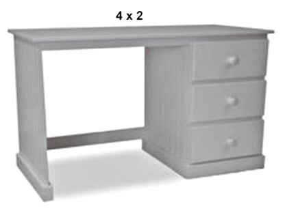 MUDGEE (AUSSIE MADE) DESK WITH FOOT REST COLLECTION - ASSORTED STAINED COLOURS - STARTING FROM $599