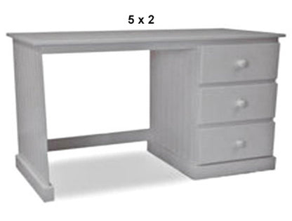 MUDGEE (AUSSIE MADE) DESK WITH FOOT REST COLLECTION - ASSORTED STAINED COLOURS - STARTING FROM $599