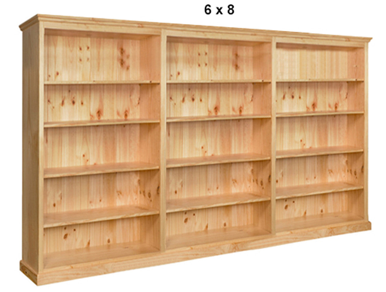 MUDGEE (AUSSIE MADE) HIGHLINE STANDARD BOOKCASE (4 SECTIONS) COLLECTION - ASSORTED STAINED COLOURS - STARTING FROM $1799