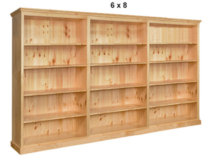 MUDGEE (AUSSIE MADE) HIGHLINE STANDARD BOOKCASE (4 SECTIONS) COLLECTION - ASSORTED STAINED COLOURS - STARTING FROM $1799