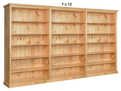 MUDGEE (AUSSIE MADE) HIGHLINE STANDARD BOOKCASE (4 SECTIONS) COLLECTION - ASSORTED STAINED COLOURS - STARTING FROM $1799