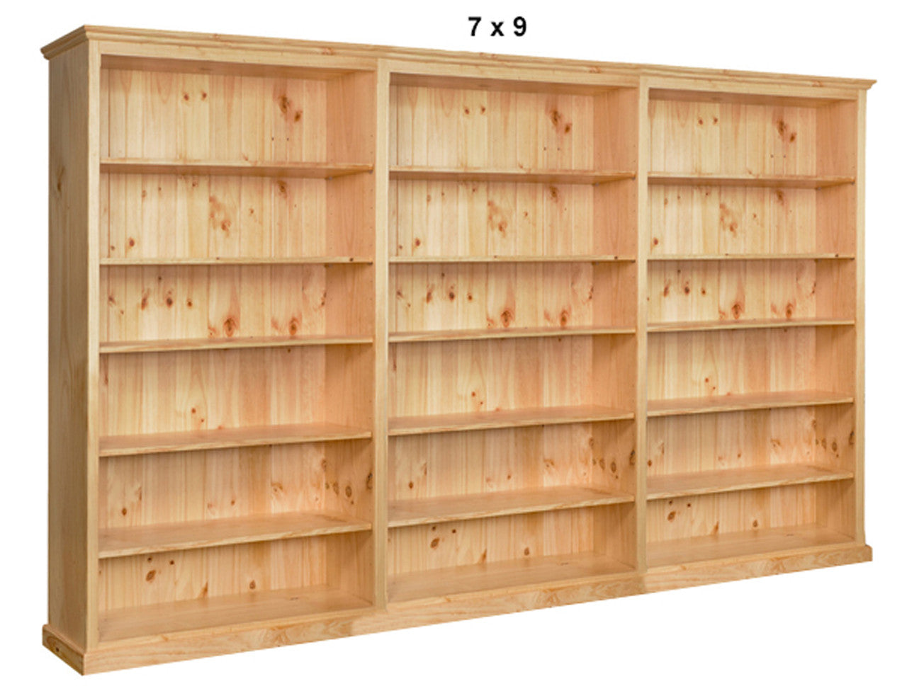 MUDGEE (AUSSIE MADE) HIGHLINE STANDARD BOOKCASE (4 SECTIONS) COLLECTION - ASSORTED STAINED COLOURS - STARTING FROM $1799