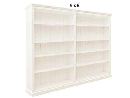 MUDGEE (AUSSIE MADE) HIGHLINE BOOKCASE (3 SECTIONS) PIGEON PAIRED COLLECTION - ASSORTED STAINED COLOURS - STARTING FROM $1399