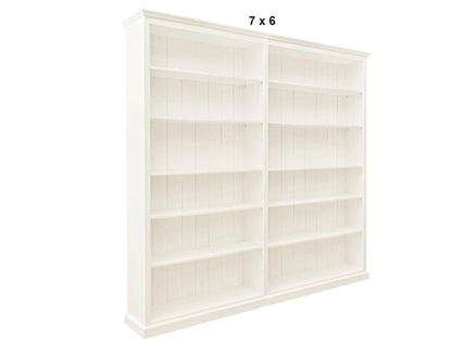MUDGEE (AUSSIE MADE) HIGHLINE BOOKCASE (3 SECTIONS) PIGEON PAIRED COLLECTION - ASSORTED STAINED COLOURS - STARTING FROM $1399
