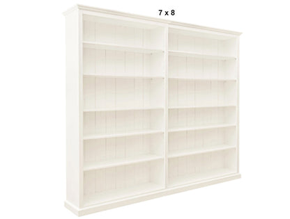MUDGEE (AUSSIE MADE) HIGHLINE BOOKCASE (3 SECTIONS) PIGEON PAIRED COLLECTION - ASSORTED STAINED COLOURS - STARTING FROM $1399