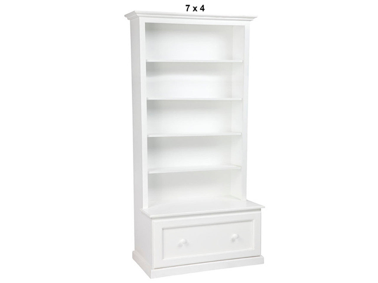 MUDGEE (AUSSIE MADE) HIGHLINE BOOKCASE COMBO + 1 SMOOTH DRAWER & BACK COLLECTION - ASSORTED PAINTED COLOURS - STARTING FROM $899