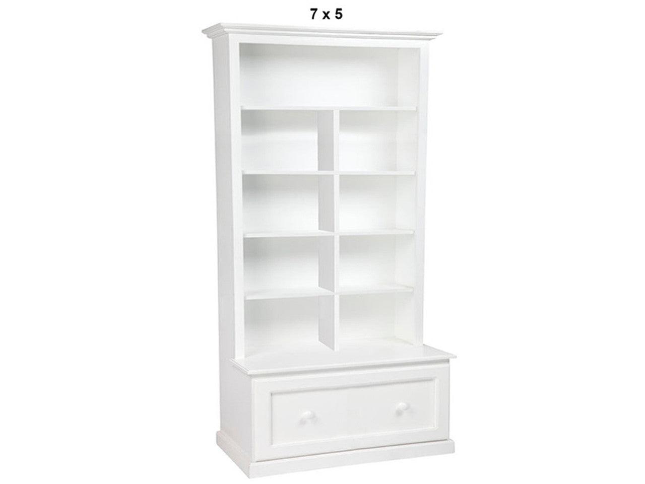 MUDGEE (AUSSIE MADE) HIGHLINE BOOKCASE COMBO + 1 SMOOTH DRAWER & BACK COLLECTION - ASSORTED PAINTED COLOURS - STARTING FROM $899