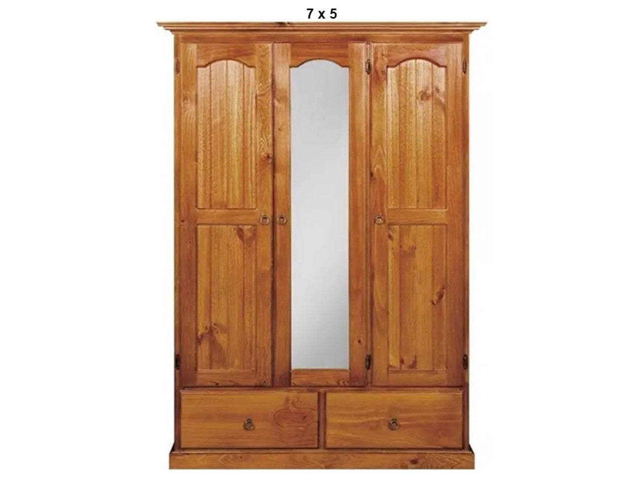 MUDGEE (AUSSIE MADE) 3 DOOR / 2 BLANKET DRAWER MIRROR WARDROBE COLLECTION - ASSORTED STAINED COLOURS - STARTING FROM $1099