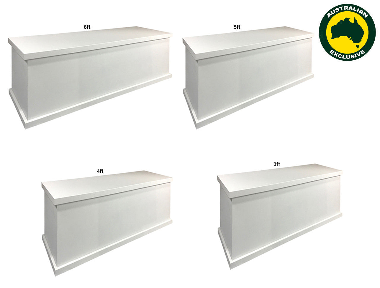 Mudgee (AUSSIE MADE) Storage Box All Smooth Blanket Box Collection - Assorted Painted Colours