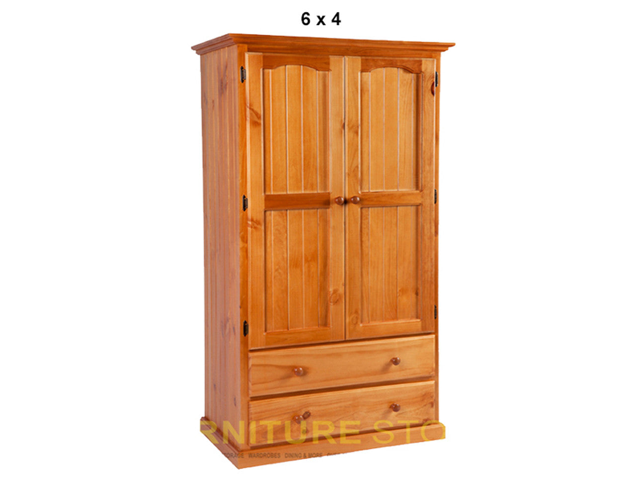 MUDGEE (AUSSIE MADE) WARDROBE 2 DOOR / 2 DRAWER COLLECTION - ASSORTED STAINED COLOURS - STARTING FROM $799