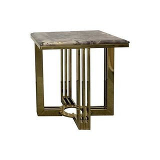 CYRENE LAMP TABLE - TITANIUM GOLD