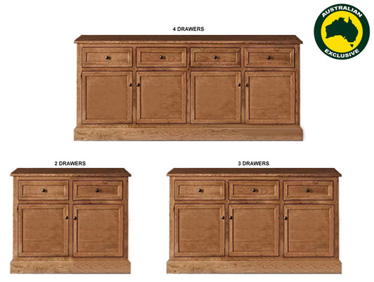 Napoleon (AUSSIE MADE) Buffet Collection - Tassie Oak Combination - Assorted Stained Colours