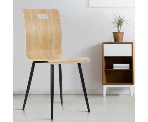 HENDEREY (SET OF 4) BENTWOOD DINING  CHAIR - NATURAL