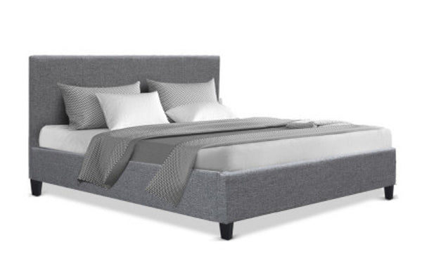 DOUBLE NEO FABRIC BED - GREY