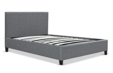 KING SINGLE NEO  FABRIC BED FRAME - GREY