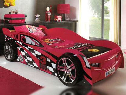 SINGLE NIGHT SPEEDER RACING CAR BED - RED